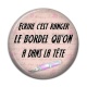 Cabochon Résine - écrire c'est ranger le bordel qu'on a dans la tête