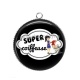 Pendentif Cabochon Argent - super coiffeuse