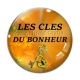 Cabochon Verre - clés clés du bonheur