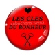 Cabochon Verre - les clés du bonheur