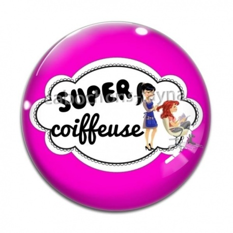 Cabochon Verre - super coiffeuse