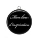 Pendentif Cabochon Argent - mon lieu d'inspiration
