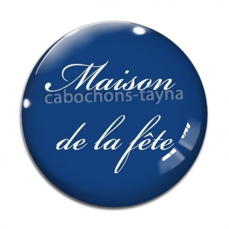 Cabochon Verre - maison de la fête