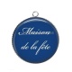 Pendentif Cabochon Argent - maison de la fête