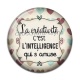 Cabochon Résine - la créativité c'est l'intelligence qui s'amuse