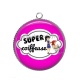 Pendentif Cabochon Argent - super coiffeuse