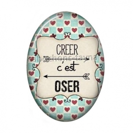 Cabochon Résine Ovale - créer c'est oser