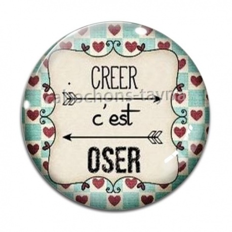 Cabochon Verre - créer c'est oser