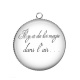 Pendentif Cabochon Argent - il y a de la magie dans l'air