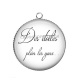 Pendentif Cabochon Argent - des étoiles plein les yeux