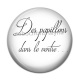 Cabochon Résine - des papillons dans le ventre