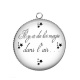 Pendentif Cabochon Argent - il y a de la magie dans l'air