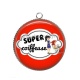 Pendentif Cabochon Argent - super coiffeuse