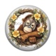 Cabochon Résine - singe