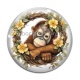 Cabochon Verre - singe