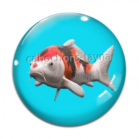 Cabochon Verre - poisson