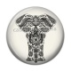 Cabochon Résine - éléphant