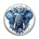 Cabochon Verre - éléphant