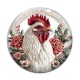 Cabochon Verre - poule