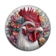 Cabochon Résine - poule