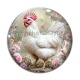 Cabochon Verre - poule