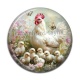 Cabochon Résine - poule