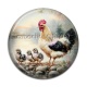 Cabochon Résine - poule