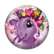 Cabochon Verre - licorne