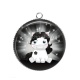 Pendentif Cabochon Argent - licorne