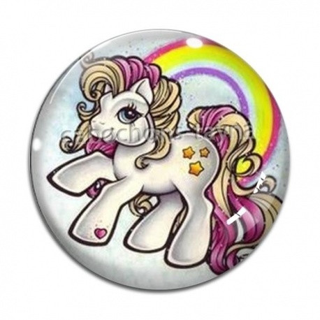 Cabochon Verre - licorne
