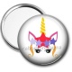 Miroir de poche - licorne