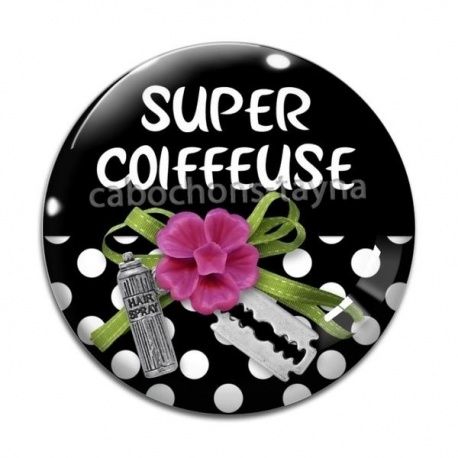 Cabochon Verre - super coiffeuse