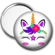Miroir de poche - licorne