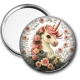 Miroir de poche - licorne