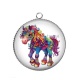 Pendentif Cabochon Argent - cheval