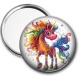Miroir de poche - licorne