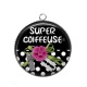 Pendentif Cabochon Argent - super coiffeuse