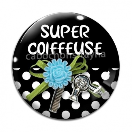 Cabochon Verre - super coiffeuse