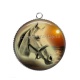 Pendentif Cabochon Argent - cheval