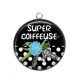 Pendentif Cabochon Argent - super coiffeuse