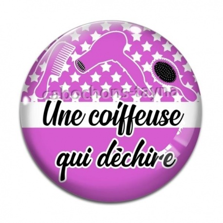 Cabochon Verre - une coiffeuse qui déchire