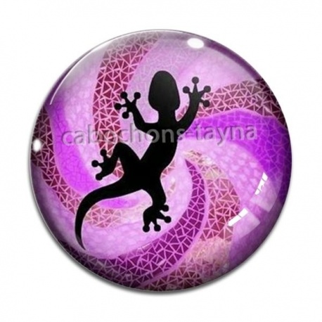 Cabochon Verre - salamandre 