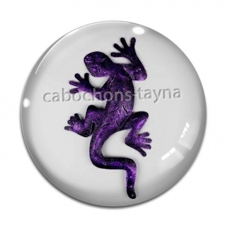 Cabochon Verre - salamandre