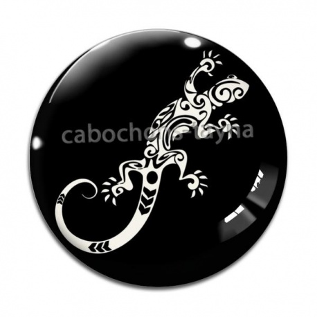 Cabochon Verre - salamandre