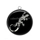 Pendentif Cabochon Argent - salamandre
