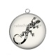 Pendentif Cabochon Argent - salamandre