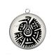 Pendentif Cabochon Argent - oiseau