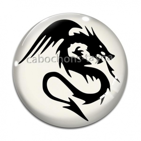 Cabochon Verre - dragon