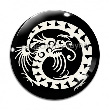 Cabochon Verre - dragon
