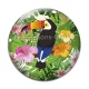 Cabochon Verre - toucan